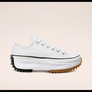 Converse white run star hike sneakers